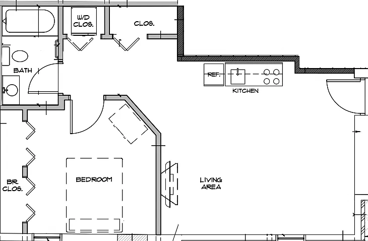 1 bed, 1.0 bath, $840 — Photo 2