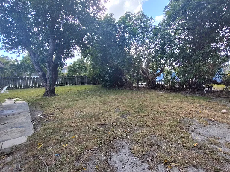 Large fenced backyard, shared with front tenants