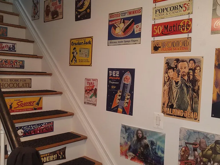 Stairs up to apartment