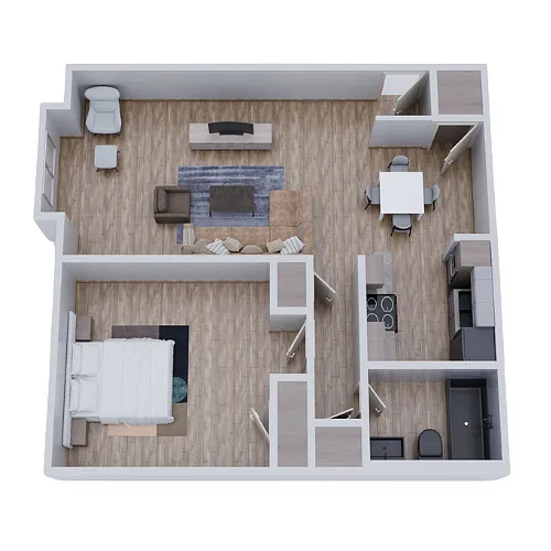 Floor plan 1 Bedroom