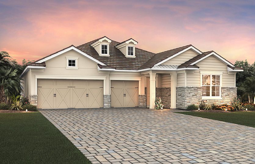 Elevation LC2B with stone