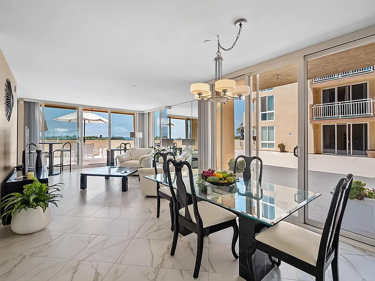 view of dining room and kitchen