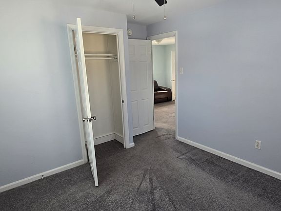 second floor front bedroom showing closet