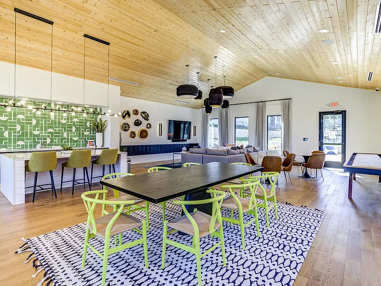 Our resident clubhouse is complete with an entertaining kitchen and shuffleboard.
