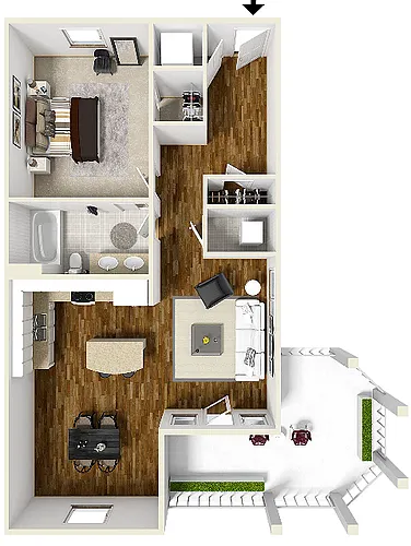 Floor plan The Lanai