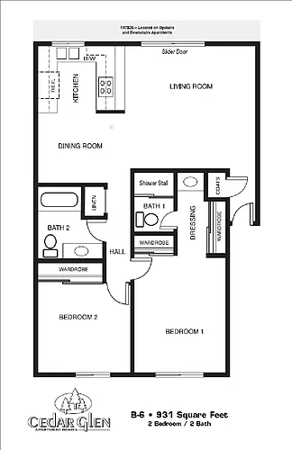 Floor plan B6