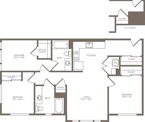 C01 Three Bedroom C01 Three Bedroom