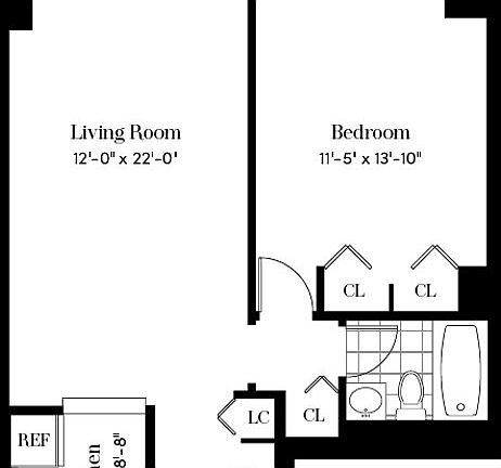 2nd image of 124 W 60th St APT 22H