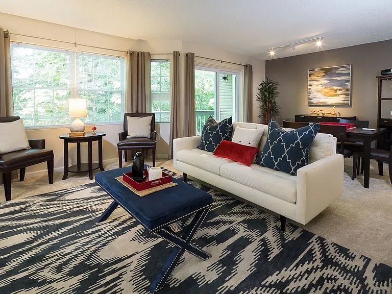 Classic Package living room with carpet