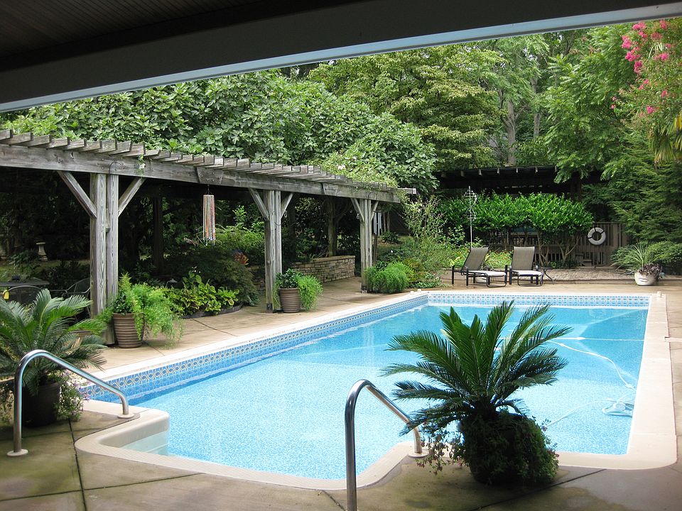 Backyard view from veranda