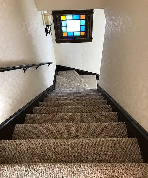Front entrance stairs.