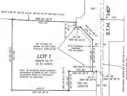 Lot B - 5.96 acres