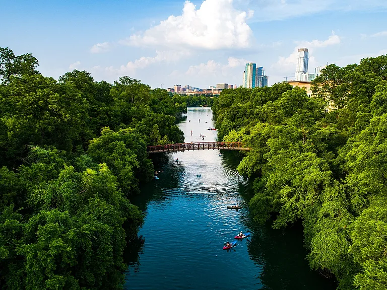 Outdoor adventures await at Barton Creek.