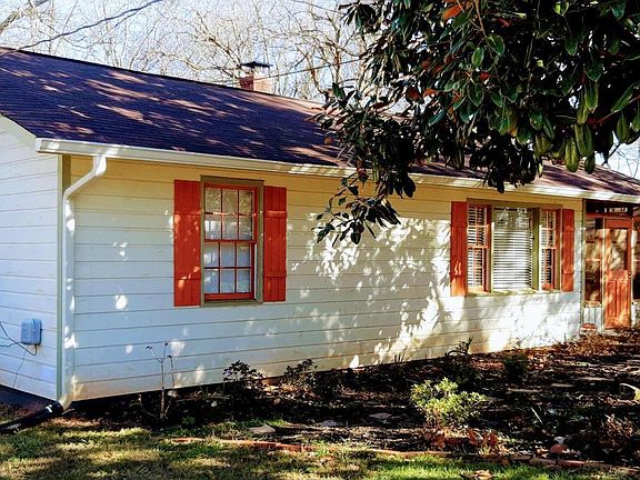 Shaded front of the property
