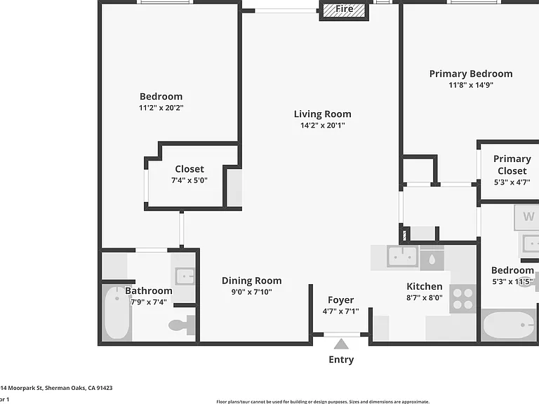 Floor plan of 2+2