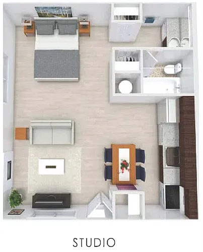 Floor plan Studio