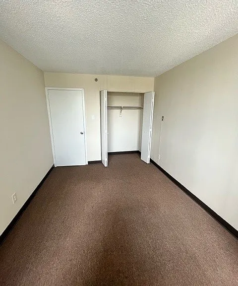 bedroom and view of closet