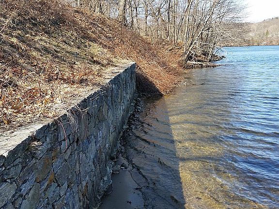 Beach & Stone Wall