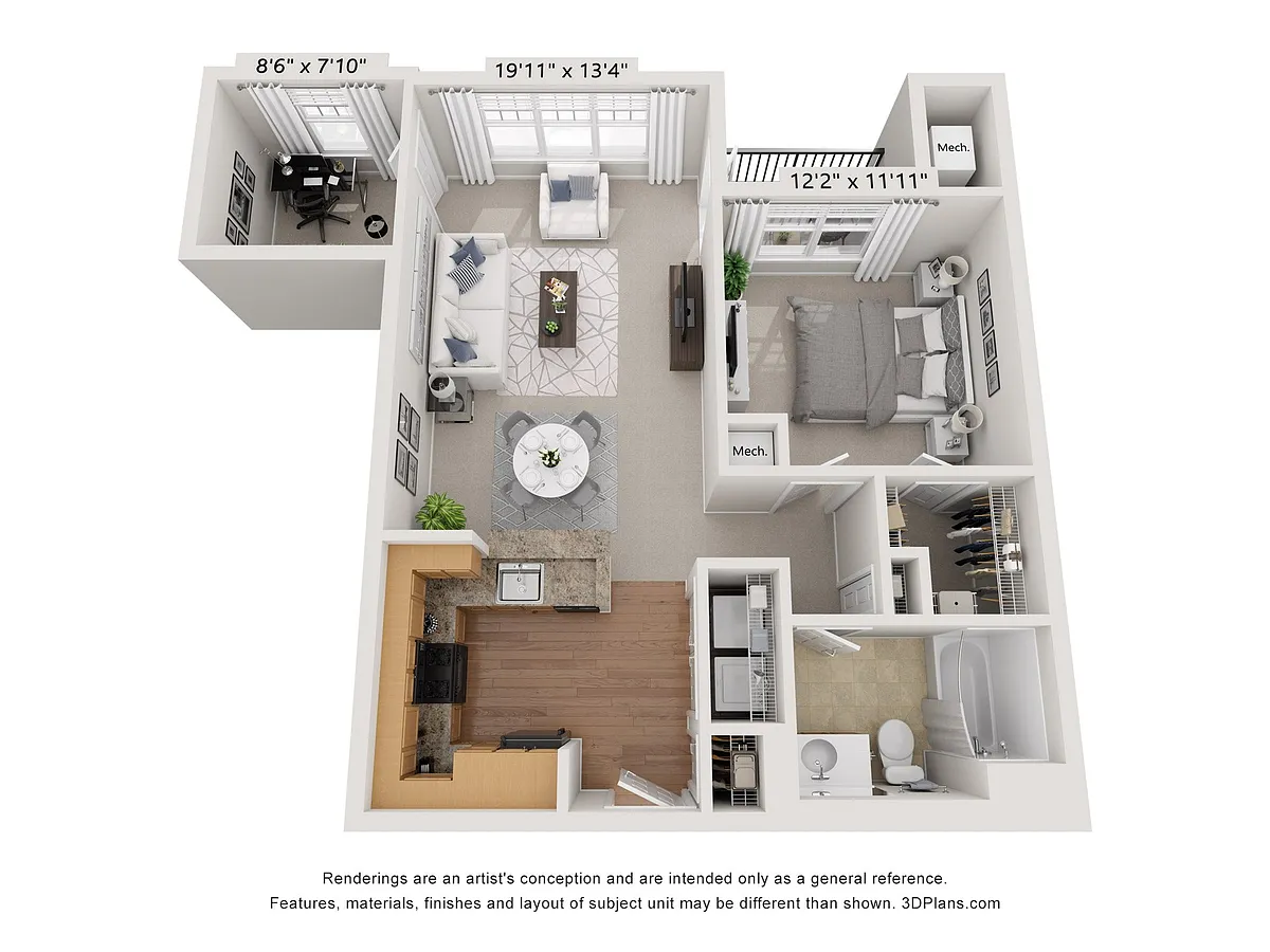 Floor plan A1 Den