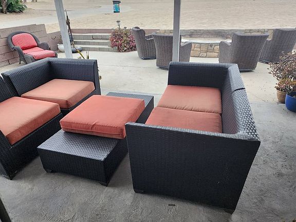 Beachfront covered patio