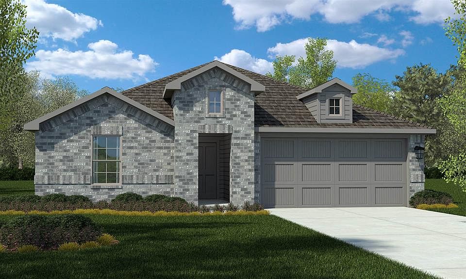 Front Elevation-D.R. Horton''s Justin floor plan elevation-C-All Home and community information, including pricing, included features, terms, availability and amenities, are subject to change at any time without notice or obligation. All Drawings, pictures, photographs, video, square footages, floor plans, elevations, features, colors and sizes are approximate for illustration purposes only and will vary from the homes as built.