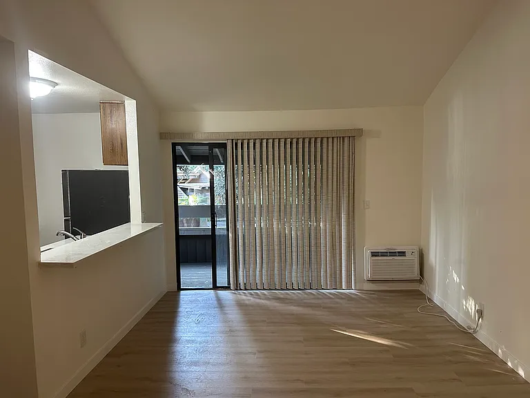 A.C. unit, and view of balcony