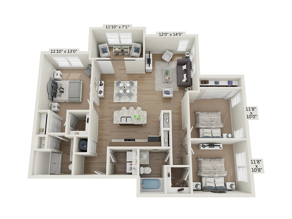 Floor plan 3BR