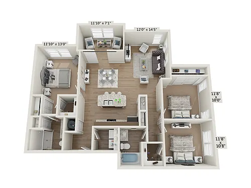 Floor plan 3BR