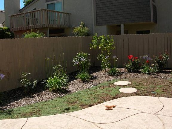 Big private rear patio &