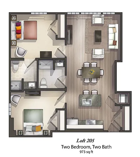Floor plan 205