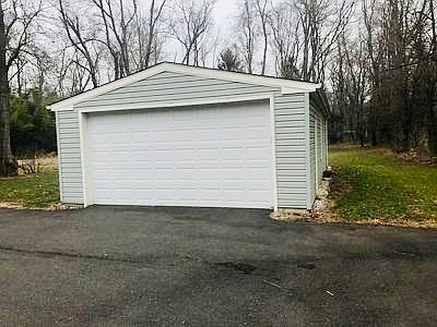 Huge double car garage