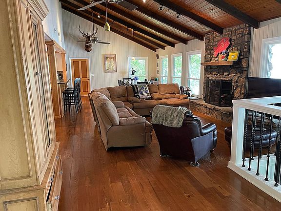 Great room with dining area