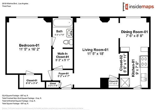 Floor plan 1 Bedroom