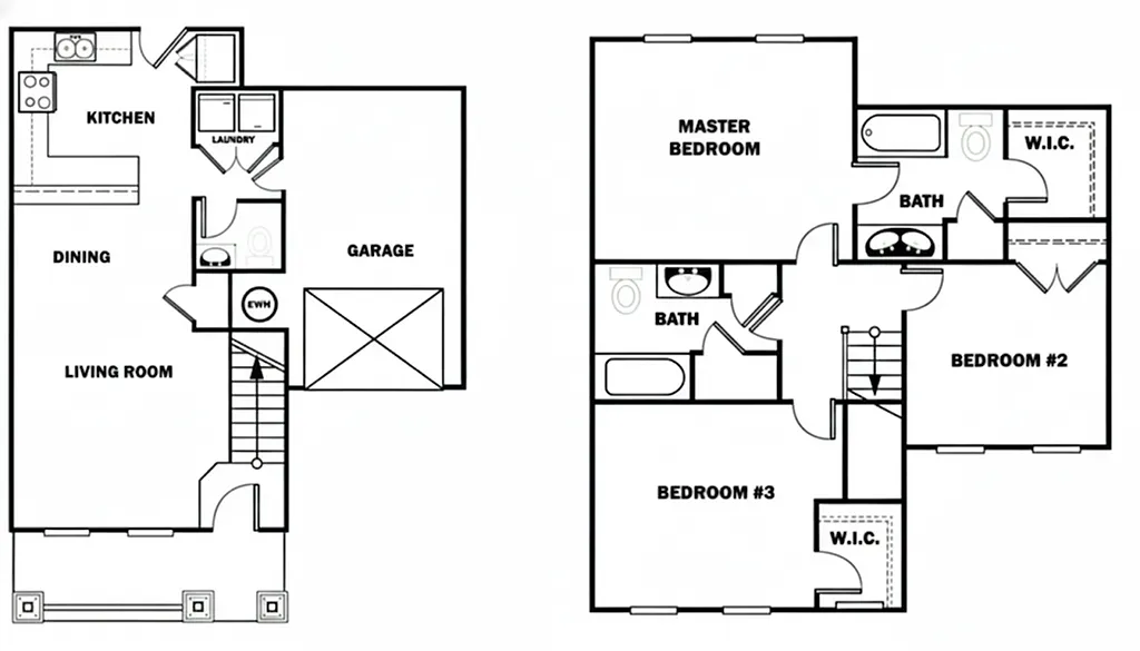Floor plan 3X2.5-Renovated