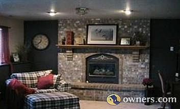 Fantastic Family Room with Alpine Fireplace