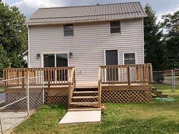 back deck and rear of home