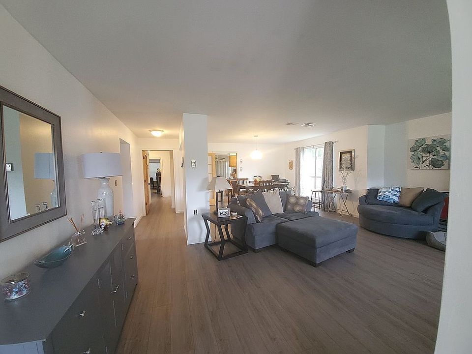 Entry, living room, dining r