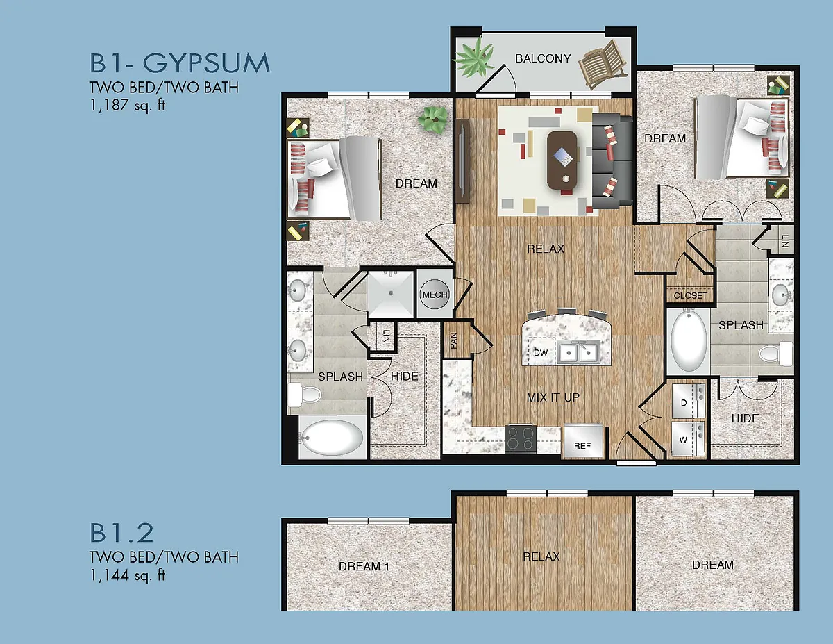 Floor plan B1A.8