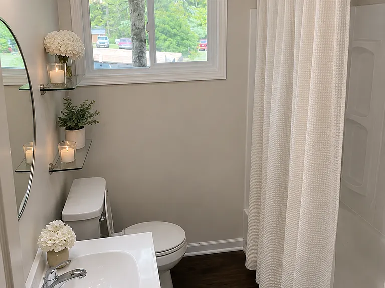 Bathroom furnished