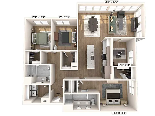 Floor plan C7-D-Signature