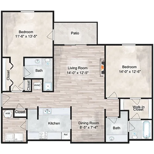 Floor plan Woodbridge