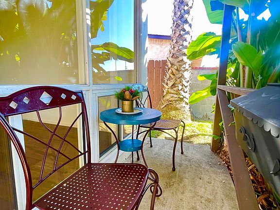Front little patio. Great place for morning coffee! Bistro set comes with the house.