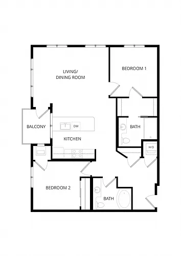 Floor plan C6 2X2