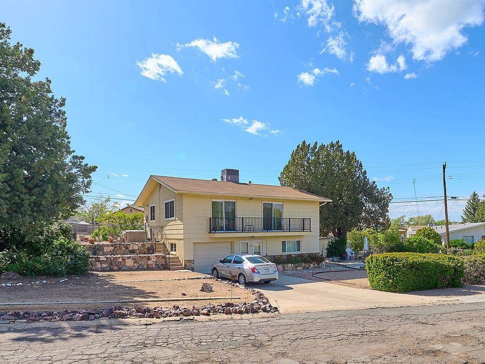 Front of home, large corner lot