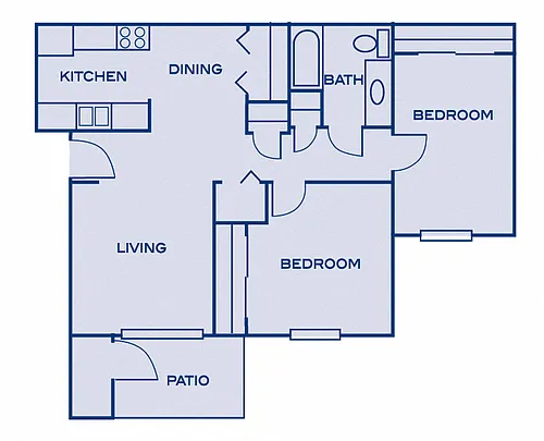 Floor plan Two Bedroom
