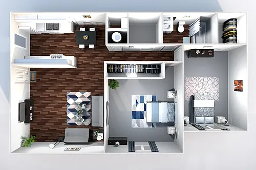 Floor plan B1C