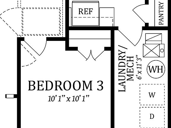 Optional Bedroom 3 In Lieu of Choice Room