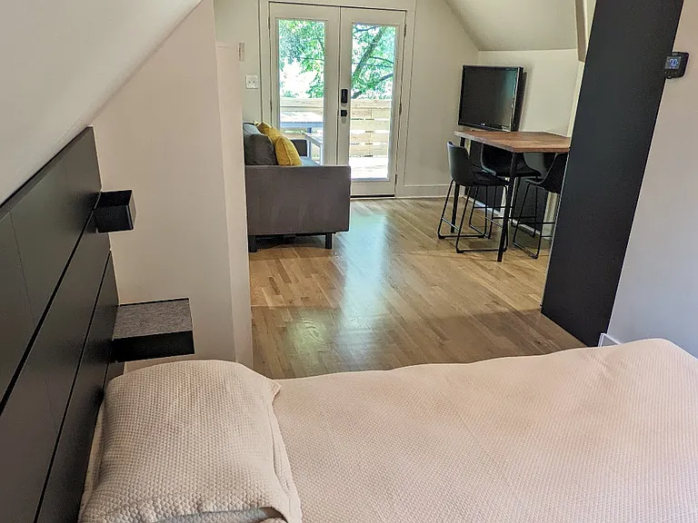 Headboard with nightstands
