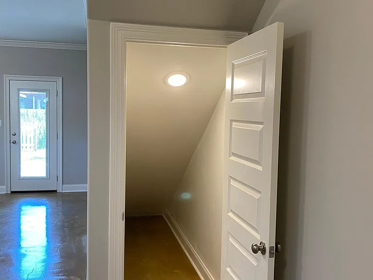 Closet under stairs