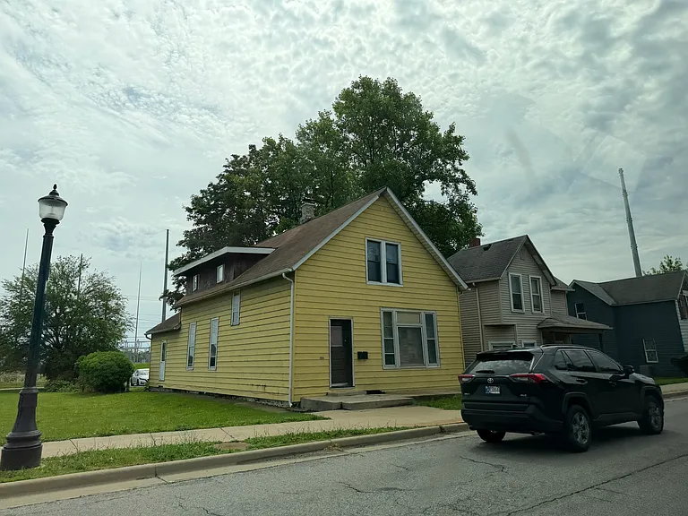 side and front of house